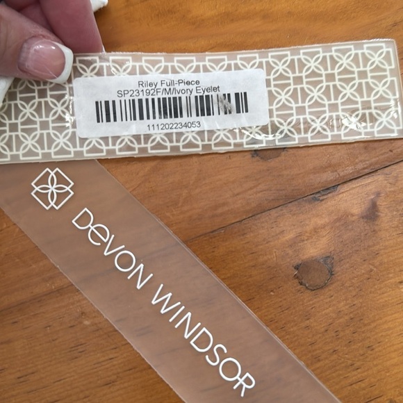 DEVON WINDSOR
Riley Swimsuit Ivory Eyelet NWT - Picture 6 of 8